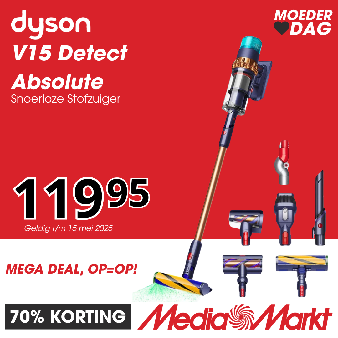 Dyson V15 Detect Absolute Snoerloze Stofzuiger